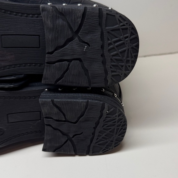 Lala Ikai woman’s Studded Motorcycle - Combat - Ankle boots size EUR 40 / sz 10 - Picture 12 of 13